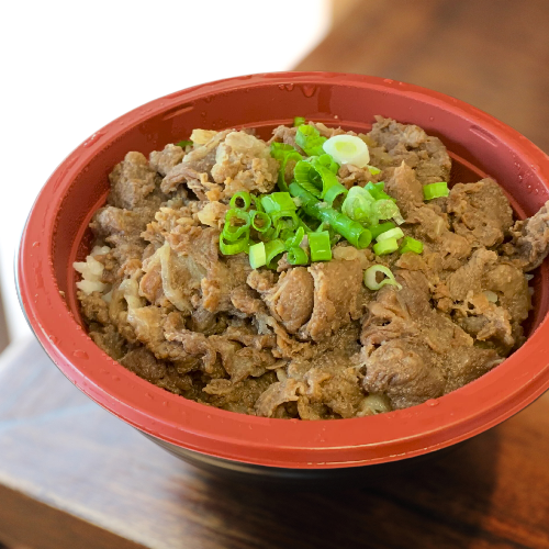 Beef Bowl with white rice (Gyu-don)【Popular item】